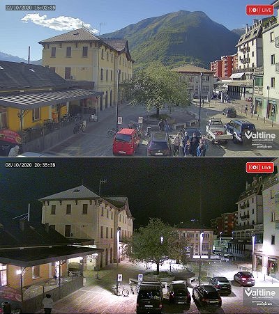 Nuova WEBCAM visibile di NOTTE a TIRANO